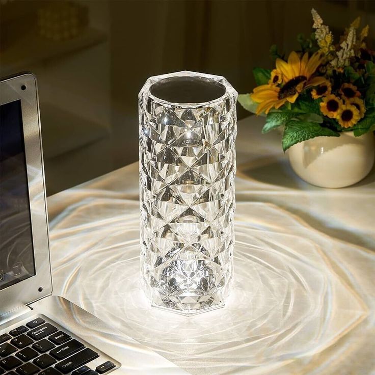 Rose Crystal LED Table Lamp