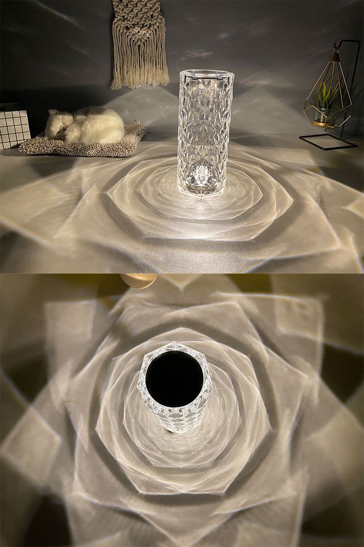 Rose Crystal LED Table Lamp